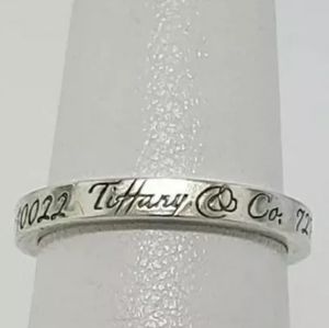 Tiffany Notes Ring - size 7